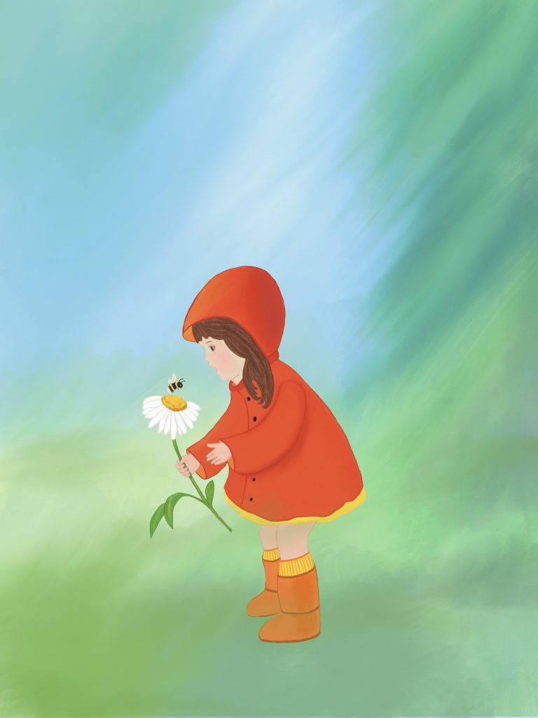 Illustration, Överraskning, skog