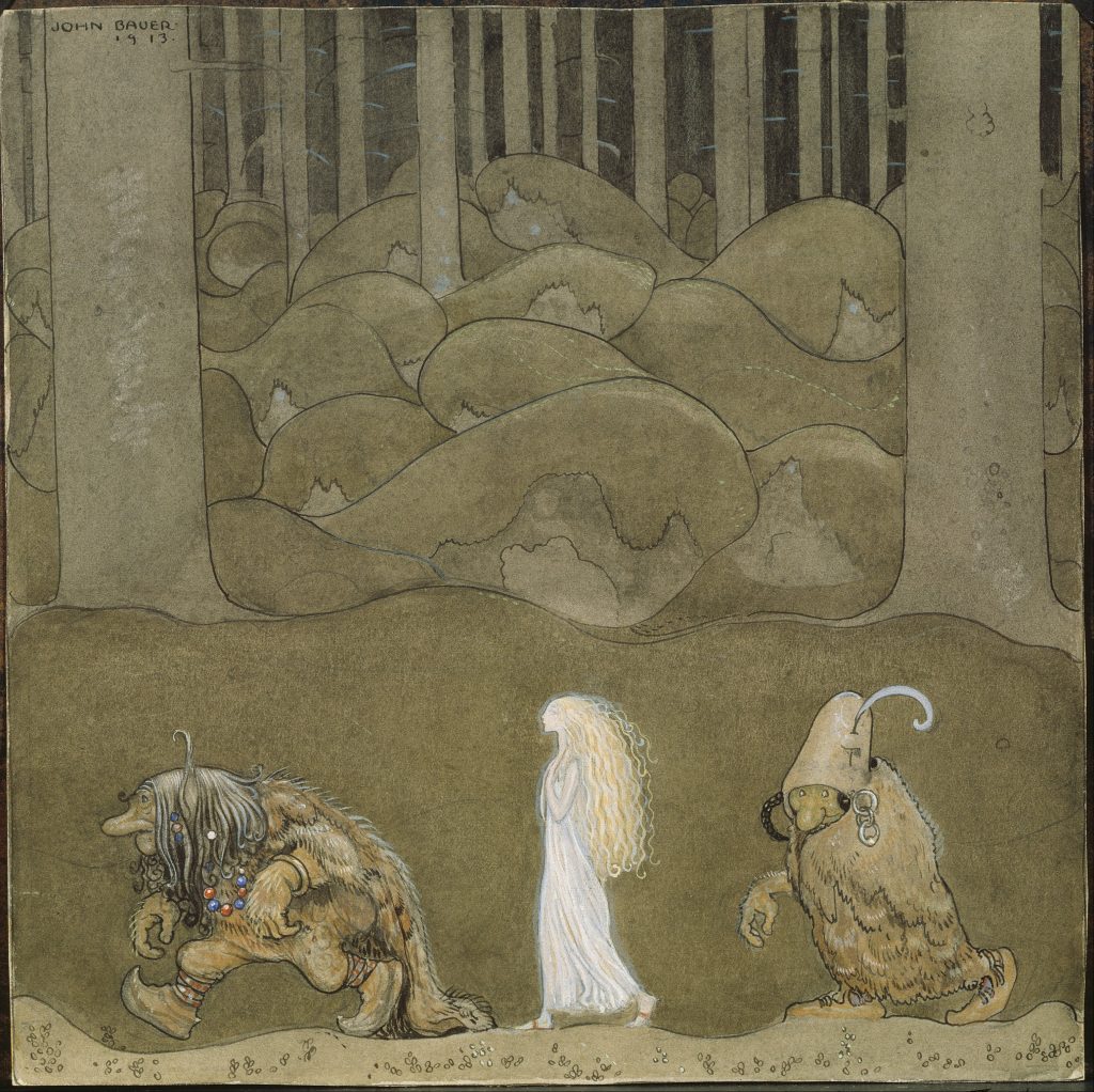 John Bauer, Illustration - Trollskog
