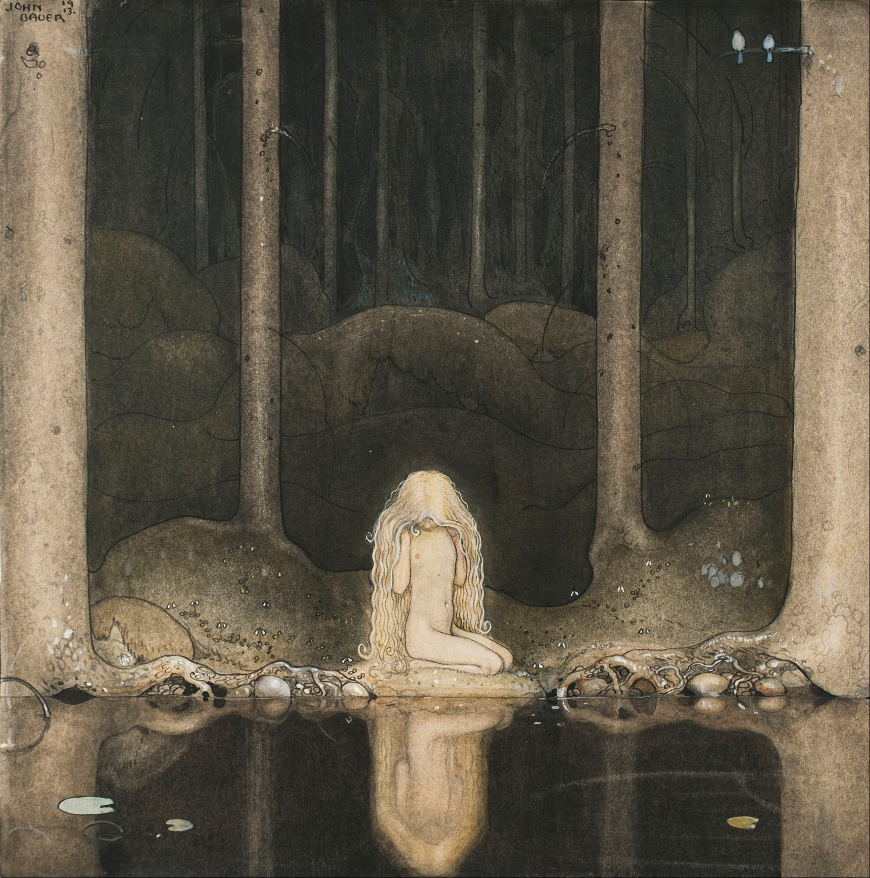 John Bauer illustration Tuvstarr